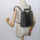 Salvatore Ferragamo Hand Bag Leather 2way Gray Auth hk919-25