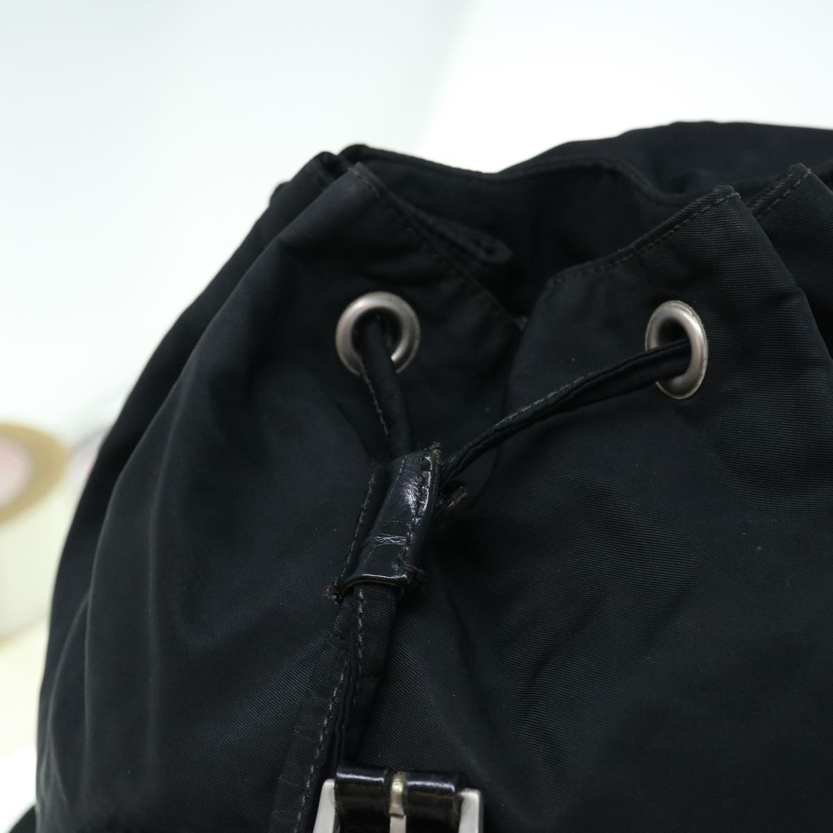 PRADA Backpack Nylon Black Auth hk923