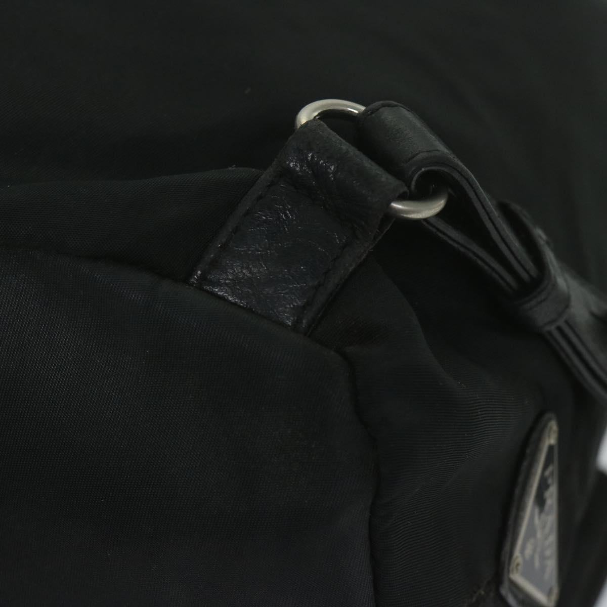 PRADA Backpack Nylon Black Auth hk925