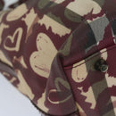 BURBERRY Nova Check Tote Bag PVC Leather Red Auth hk959-16