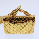 CHANEL Necklace Gold Tone CC Auth hk964V-5