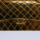 CHANEL Necklace Gold Tone CC Auth hk964V-8