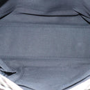 BURBERRY Nova Check Blue Label Hand Bag Nylon Beige Brown Silver Auth hs1688-11