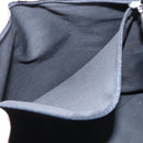 BURBERRY Nova Check Blue Label Hand Bag Nylon Beige Brown Silver Auth hs1688-12