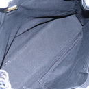 BURBERRY Nova Check Blue Label Hand Bag Nylon Purple Silver Auth hs1699-11