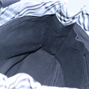 BURBERRY Nova Check Blue Label Hand Bag Nylon Purple Silver Auth hs1699-17