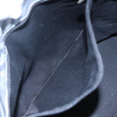 BURBERRY Nova Check Blue Label Hand Bag Nylon Purple Silver Auth hs1699-19