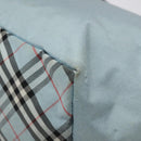 BURBERRY Blue Label Hand Bag Nylon Blue Silver Auth hs1718-9