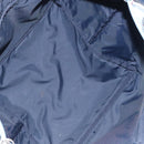 BURBERRY Blue Label Hand Bag Nylon Blue Silver Auth hs1718-12