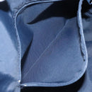 BURBERRY Blue Label Hand Bag Nylon Blue Silver Auth hs1718-19