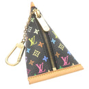 LOUIS VUITTON Monogram Multicolor Berlingo Coin Purse Black M58029 LV Auth hs547-1