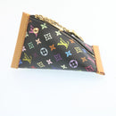 LOUIS VUITTON Monogram Multicolor Berlingo Coin Purse Black M58029 LV Auth hs547-5