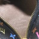 LOUIS VUITTON Monogram Multicolor Berlingo Coin Purse Black M58029 LV Auth hs547-9