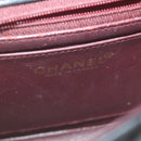 CHANEL Mini Matelasse Chain Flap Shoulder Bag Lamb Skin Black Gold Auth hs689AV-17