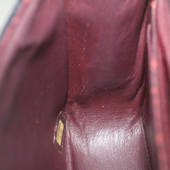 CHANEL Mini Matelasse Chain Flap Shoulder Bag Lamb Skin Black Gold Auth hs689AV