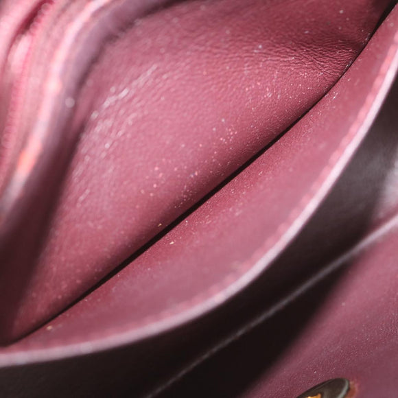 CHANEL Mini Matelasse Chain Flap Shoulder Bag Lamb Skin Black Gold Auth hs689AV