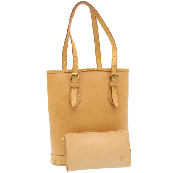 LOUIS VUITTON Nomad Bucket PM Shoulder Bag Beige M85001 LV Auth hs790