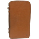LOUIS VUITTON Epi Organizer De Voyage Travel Case SPO Brown LV Auth hs918-1