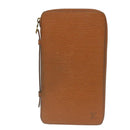 LOUIS VUITTON Epi Organizer De Voyage Travel Case SPO Brown LV Auth hs918-13