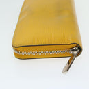 LOUIS VUITTON Epi Zippy Wallet Long Wallet Yellow M60309 LV Auth im454-5