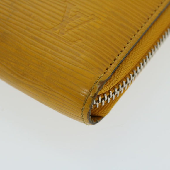 LOUIS VUITTON Epi Zippy Wallet Long Wallet Yellow M60309 LV Auth im454