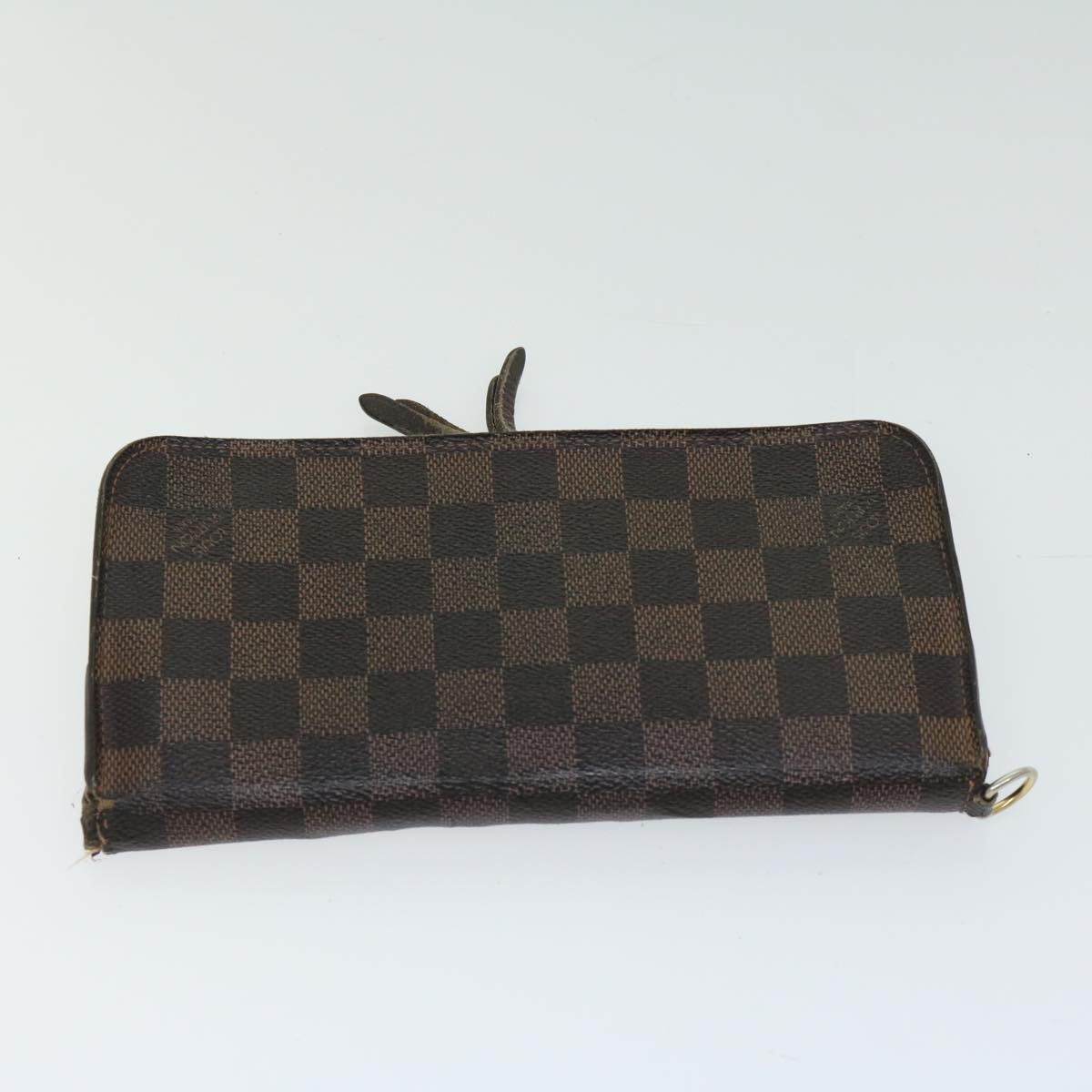 LOUIS VUITTON Damier Ebene Monogram Multicolor Long Wallet 2Set Black Auth im457 - 0