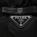 PRADA Hand Bag Nylon 2way Black Silver Auth IN009-18