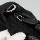 PRADA Hand Bag Nylon 2way Black Silver Auth IN009-9