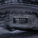 PRADA Hand Bag Nylon 2way Black Silver Auth IN009-19