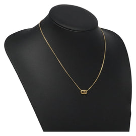 Christian Dior Necklace metal Gold Tone Auth IN016