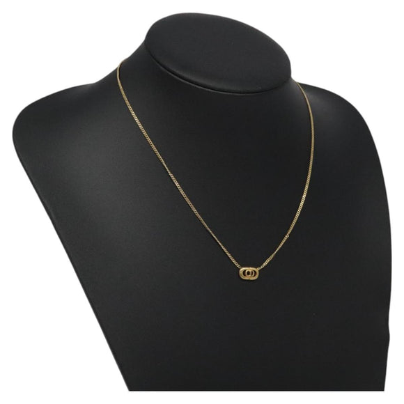 Christian Dior Necklace metal Gold Tone Auth IN016