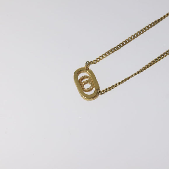 Christian Dior Necklace metal Gold Tone Auth IN016