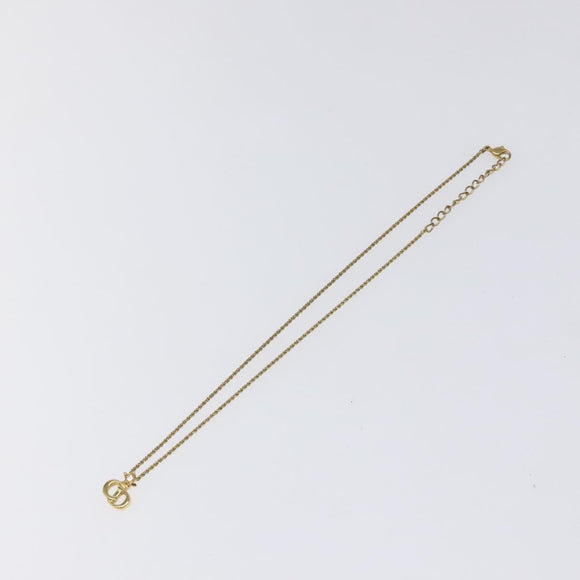 Christian Dior Necklace metal Gold Auth IN017