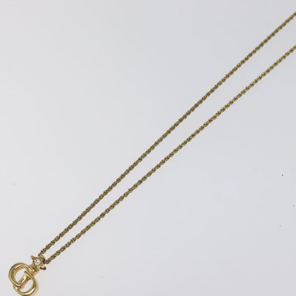 Christian Dior Necklace metal Gold Auth IN017
