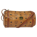 MCM Vicetos Logogram Shoulder Bag PVC Leather Brown Auth IN019-1