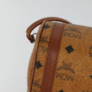 MCM Vicetos Logogram Shoulder Bag PVC Leather Brown Auth IN019-14