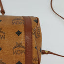 MCM Vicetos Logogram Shoulder Bag PVC Leather Brown Auth IN019-11