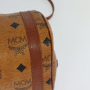 MCM Vicetos Logogram Shoulder Bag PVC Leather Brown Auth IN019-9