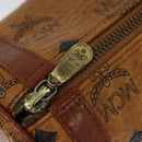 MCM Vicetos Logogram Shoulder Bag PVC Leather Brown Auth IN019-14