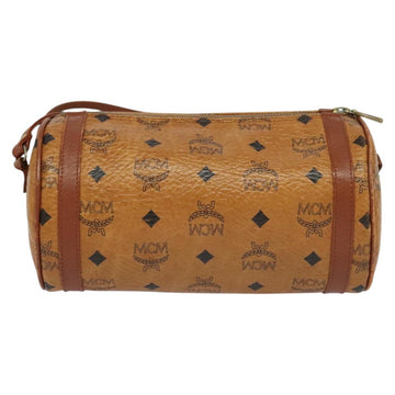 MCM Vicetos Logogram Shoulder Bag PVC Leather Brown Auth IN019 - 0