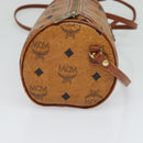 MCM Vicetos Logogram Shoulder Bag PVC Leather Brown Auth IN019-4