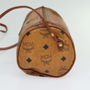 MCM Vicetos Logogram Shoulder Bag PVC Leather Brown Auth IN019-5