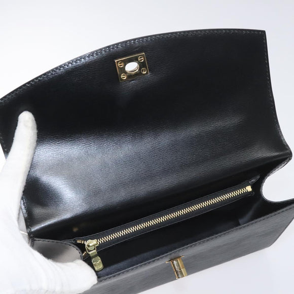 LOUIS VUITTON Epi Malesherbes Hand Bag Black M52372 LV Auth IN021