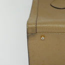 GUCCI Bamboo Hand Bag Leather Beige Gold 002 1186 0260 Auth IN023-10