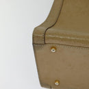 GUCCI Bamboo Hand Bag Leather Beige Gold 002 1186 0260 Auth IN023-12