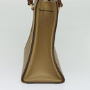 GUCCI Bamboo Hand Bag Leather Beige Gold 002 1186 0260 Auth IN023-5