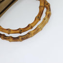 GUCCI Bamboo Hand Bag Leather Beige Gold 002 1186 0260 Auth IN023-7