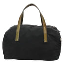 PRADA Hand Bag Nylon Black Silver Auth IN024-2