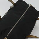 PRADA Hand Bag Nylon Black Silver Auth IN024-6