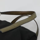 PRADA Hand Bag Nylon Black Silver Auth IN024-8
